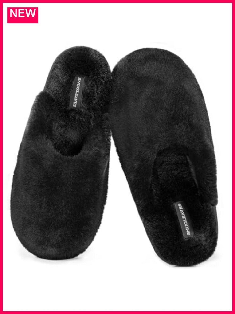 Fuzzy Scuff Slippers Memory Foam Non-slip Indoor House Shoes